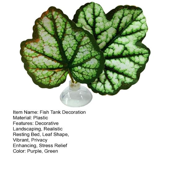 Betta Fish Leaf Pad Aquarium Decor Stress Relief Privacy Enhancing Realistic Resting Bed Hammock Simulating Habitat Easy to Clean High Simulation