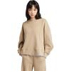 Timberland Solid Color Crew Neck Long Sleeve Pullover Sweatshirt Women tops Beige A5NQQ-DH4