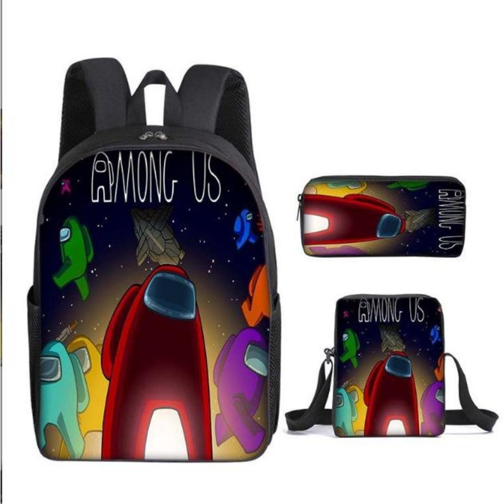 Among Us Middle School Student School Bag Cartoon School Bag Children's Backpack Backpack Satchel Moving