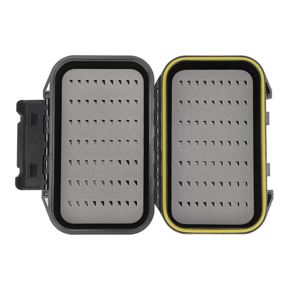 Double Sided Fishing Bait Box ABS Tackle Box Portable Fly Fishing Box Fishing