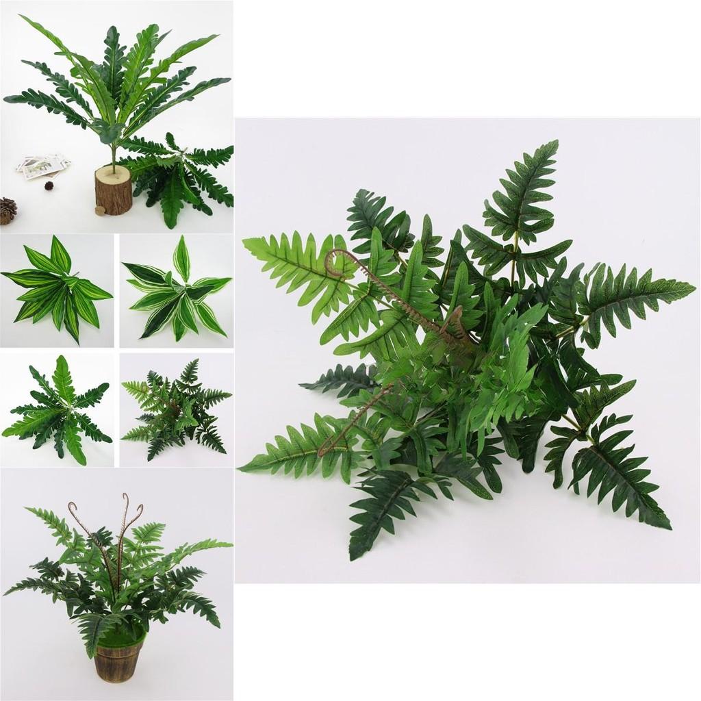 Dracaenafragrans And Pteridophyta Leaf Artificial Green Plant For Home Office Decor