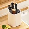Abnehmbarer Drehbarer Messerhalter Große Kapazität Essstäbchenhalter Messer Aufbewahrungsständer Küche