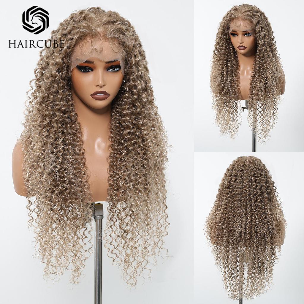 Latin Curly Lace Front Wig, Long 13x6 Large Hand-Tied Full Cap with Casual Parting