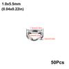 50Pcs Stainlesss Steel Split Rings Assorted Fishing Tackle Fishing Rings for Blank Lures Crankbait Hard Bait Fishing Accessoies