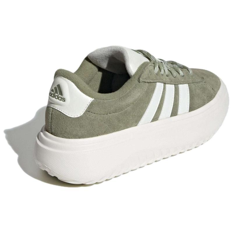 Adidas GRAND COURT PLATFORM Low-Top Casual Shoes Women's Green White Sneakers IH2431