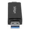 Lecteur De Carte SD microSD STARTECH - USB 3.0 5 Gb/s - USB C USB A - Noir
