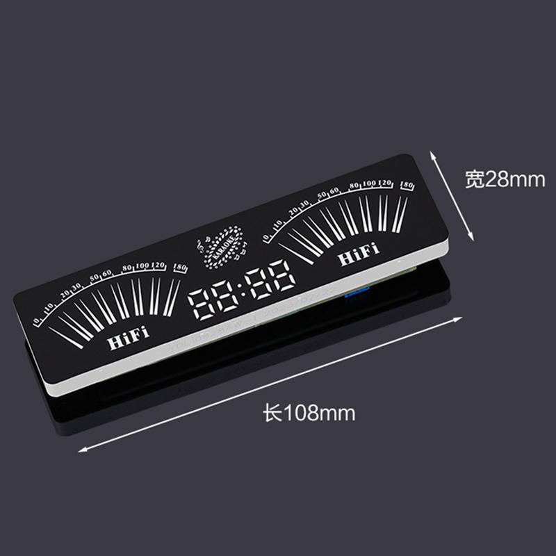 Multi-mode Voice Control Music Spectrum LED Pickup Rhythm Analyzer Light Display Audio Level Indicator VU Meter Atmosphere Lamp