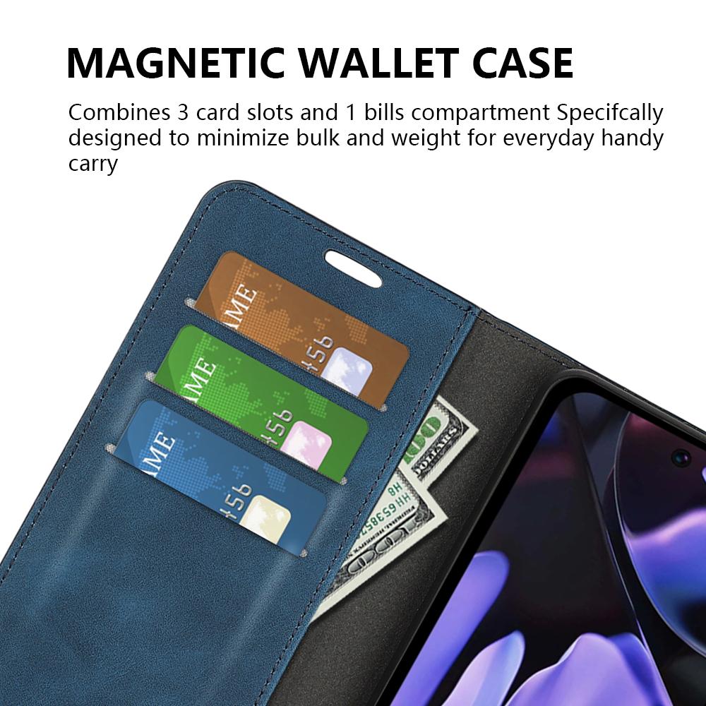 For Google Pixel 9a Case Skin-Touch Leather Wallet Phone Cover