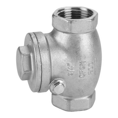 3 or 4 Inch Stainless Steel Check Valve, DN20 Check Valve for Water, Steam, Oils, Nitric Acid, Urea with Thread for Most Piping Systems
