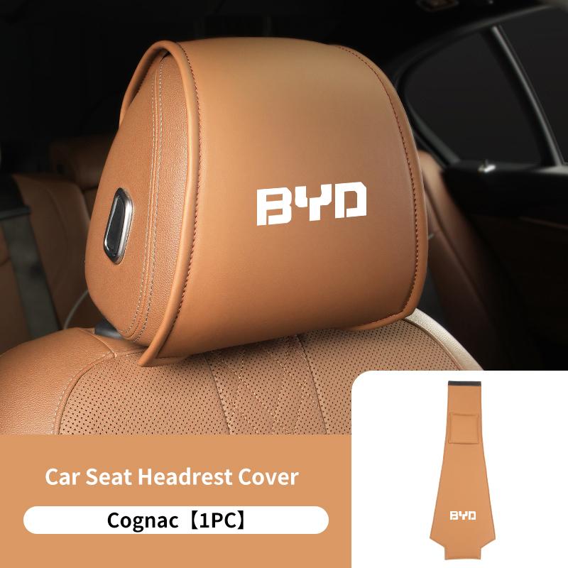 Car Seat Headrest Cover Support Neck Pillow Case Accessories For BYD For Tang F3 E6 Atto Yuan Plus Song Max F0 G3 I3