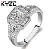 2017 Jewelry-Style Micro-Set Ring Princess Square Diamond Ring Women'S Party Gift