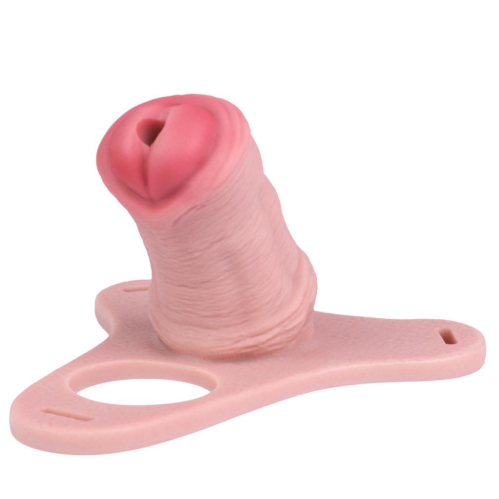 Silikonové Dildo CB Zámek Chastity Zámek Chastity Pánská Klec na Penis Chastity Sex Hračky Kohoutí Kroužek Uretrální Chastity BDSM
