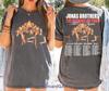 Jonas Brothers Burnin Up Tour 2026 Concert Shirt 2 Sided Retro Pop Band Tee