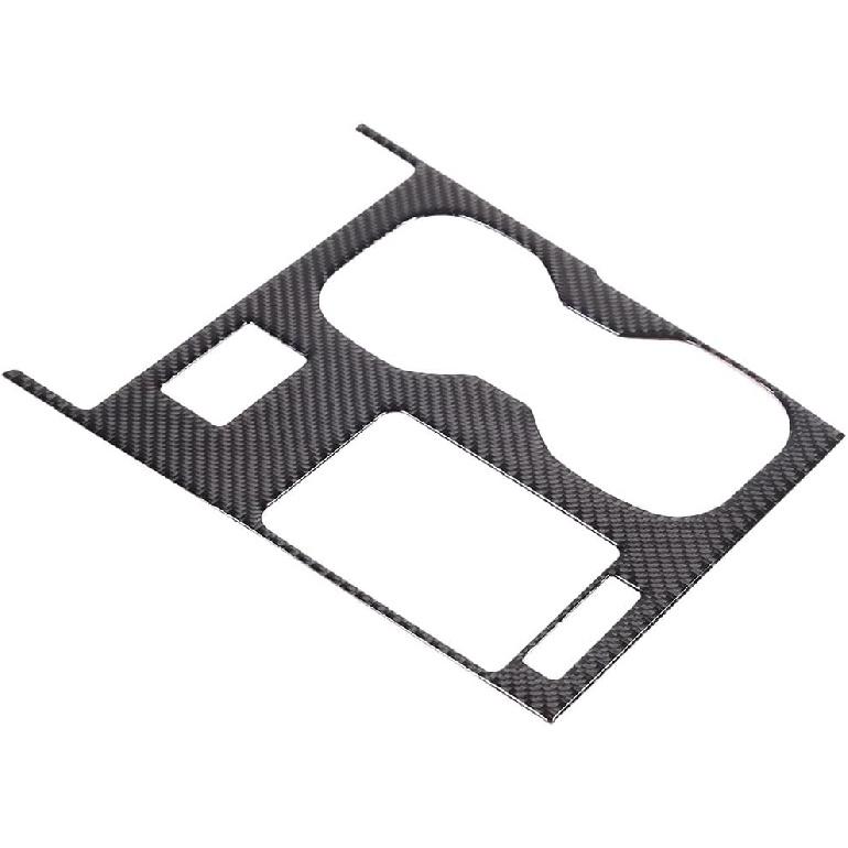 Car Center Console Gear Shift Panel Frame Trim Sticker,Fit for Lexus ES 2021 2022 2023 Model Real Soft Carbon Fiber Automotive Interior Accessories