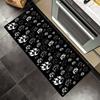 Pegada de Animal Pegada de Garra Afiada Tapete Capacho Tapete de Cozinha Passadeira Tapete Preto Tapete de Sala de Estar Tapete de Quarto Decoração de Casa