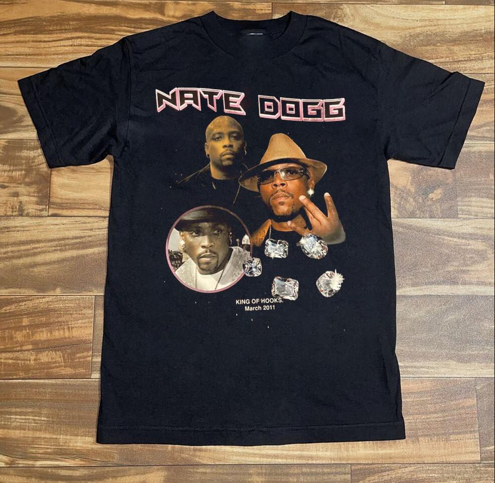Nate Dogg Король Хуков Хип-хоп Унисекс Футболка Все Размеры от S до 5XL Унисекс Футболка S