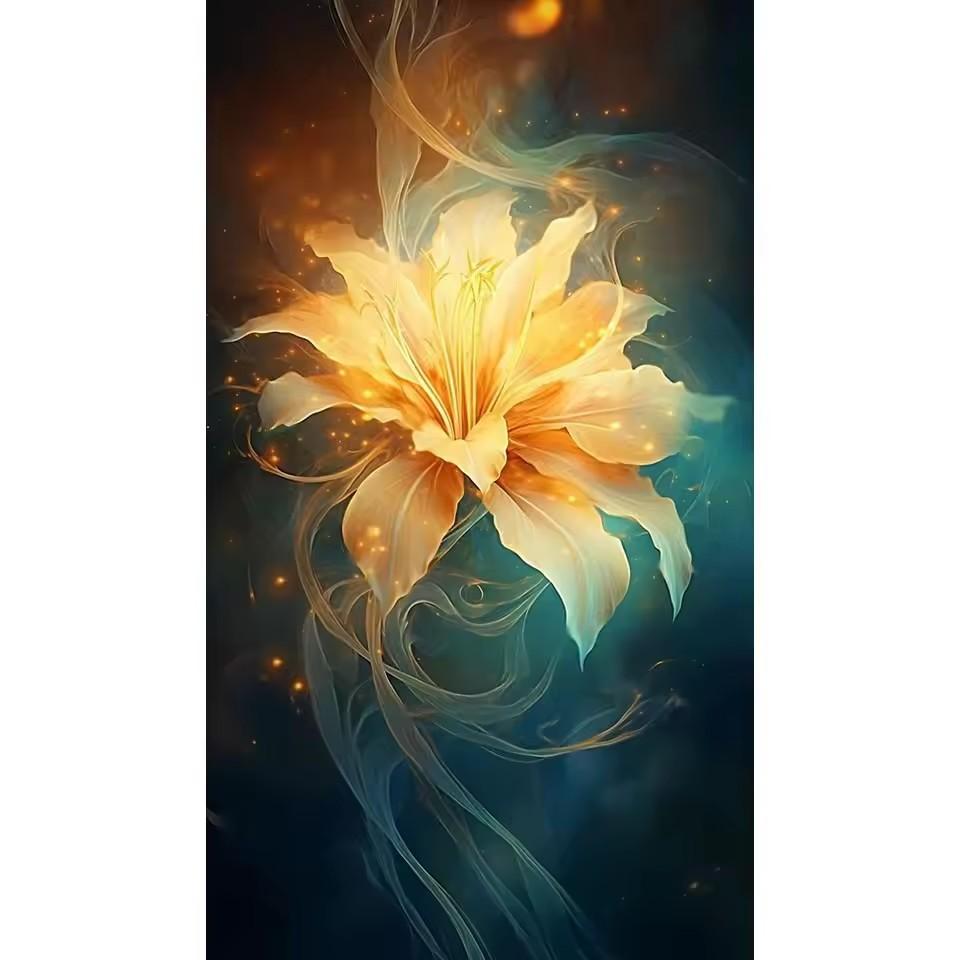 

Фэнтези Белый Цветочный Пейзаж Стразы Картина 5D DIY Алмазная Живопись Мозаика Вышивка Цветы Большой размер вышивка крестом Full Round 30x60CM