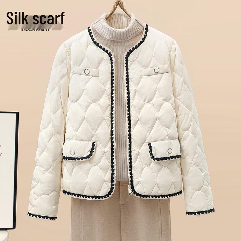 

Sishe Женская легкая куртка с 90% пуха в стиле маленького парфюма L