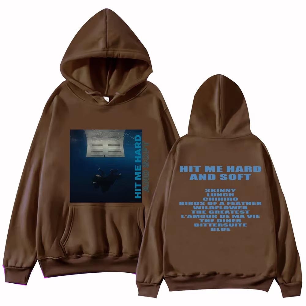 

2024 New Hit Me Hard and Soft Tour Hoodies Streetwear Men Women Fashion Vintage Sweatshirts Casual Oversized Pullovers Fans Gift L