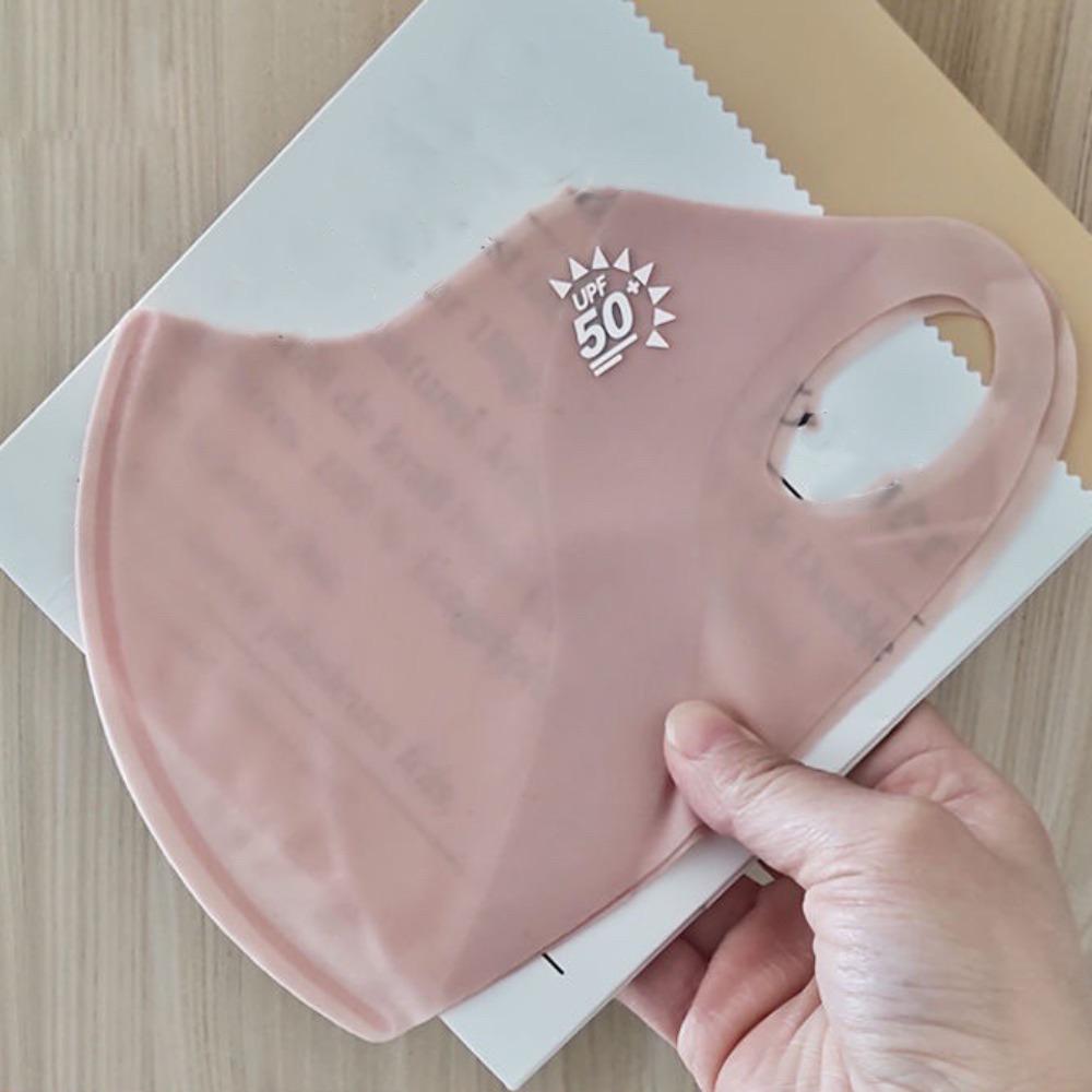 

Breathable Ice Silk Mask Anti-UV Riding Face Mask Hot Sale Face Veil Outdoor Sports рожевий