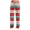 Women  Winter Plaid Pants Full Length Long Trousers Sports Pants