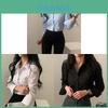 Minimalist Short Sleeve Shirt With 3d Effect For Casual Womens Fashion