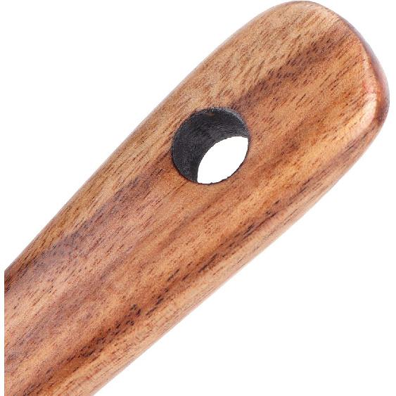 

Деревянный спуртл для приготовления пищи, Посуда из натурального тикового дерева Антипригарная лопатка для намазывания крема, Лопатка с длинной ручкой для жарки для домашней кухни