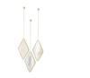 umbra Mirror Wall Hanging Mirror Wall Decoration Set of 3 Matte Brass DIMA 2358777221