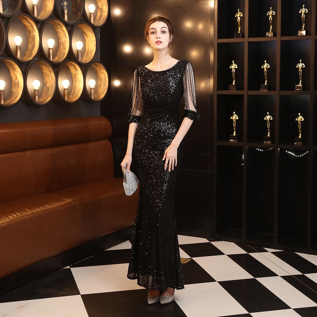 Women Sequins Party Dress Cocktail Dress Sleeveless Sexy Evening Dresses