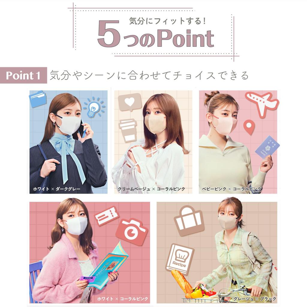 Fitty Style Fit Plus 27 Count Individually 3D Masks Disposable Masks, (Regular Size/Nonwoven/3D/Cream Beige), Wrapped, (3-Layer Construction/Small