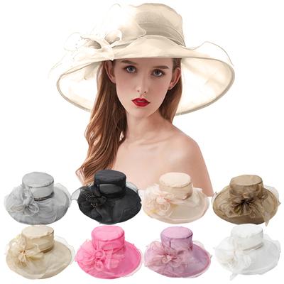 Women's Fashion Organza Church Fascinator Bridal Tea Party Wedding Hat