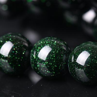 Green SandStone Round Natural Stone Beads 15"Strand Smooth Loose Spacer Beads 4/6/8/10/12mm for Jewelry Making DIY Bracelets Accessories