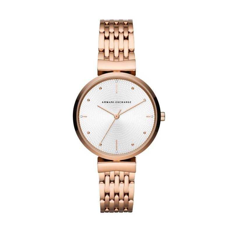 ARMANI EXCHANGEAE Wrist Watch Quartz Movement Stainless Steel Strap White Dial Women's Watch Box Available For Purchase AX5901