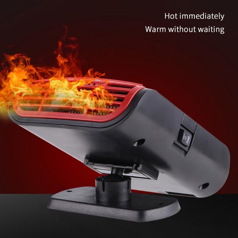 Vehicle Heating Cooling Fan Windshield Defogger Demister Defroster Car Heater Self Adhesive Electric Heater Cooling Fan