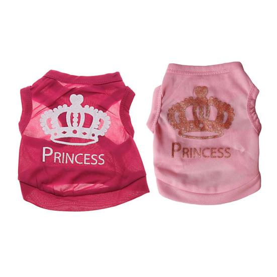 Pet Shirt Printed Pattern Breathable Polyester Dog Fashion Vest for Spring Summer