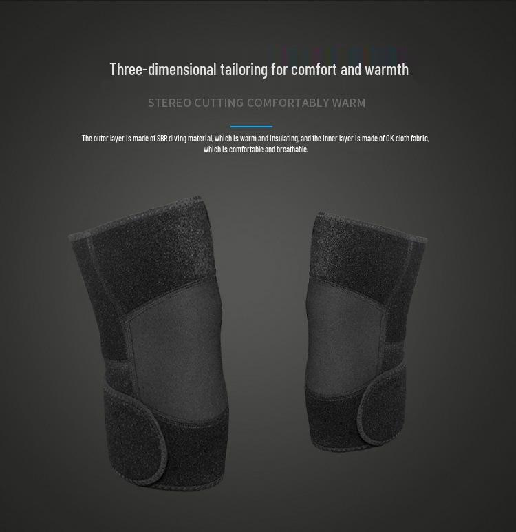 Warm Self-Heating Magnetic Therapy Knee Pads for Autumn and Winter - Supports Joint Health and Sports Performance.
