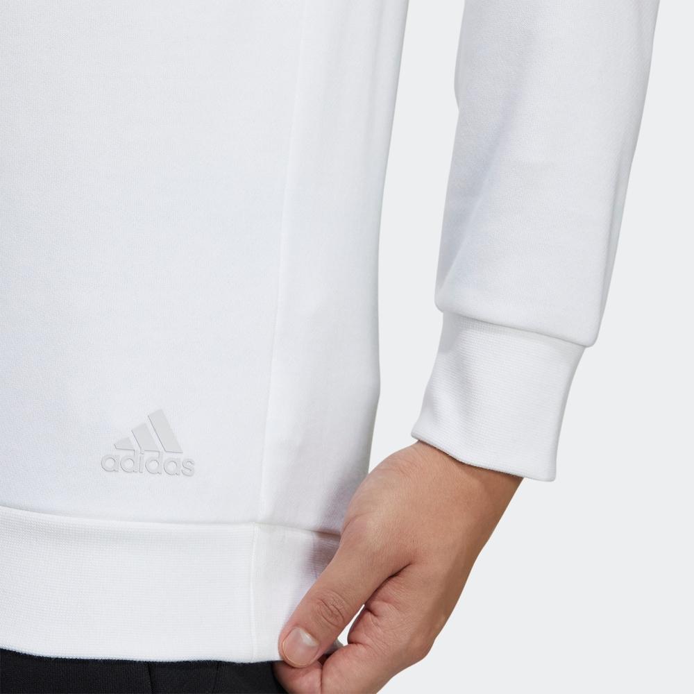 Adidas Sweatshirts Men's White Hooded Moderate Regular H43798