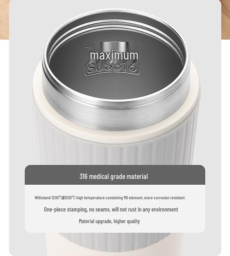 SDRNKA Compact Type-C Electric Kettle for Home, Travel & Dorm - Portable and Insulated