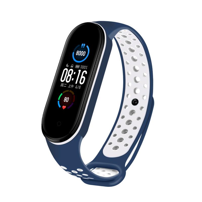 Breathable Strap For Mi Band 3 4 5 6 7 Smart Watch Wrist M3 M4 Bracelet For MiBand 7 6 5 Miband Strap Replacement