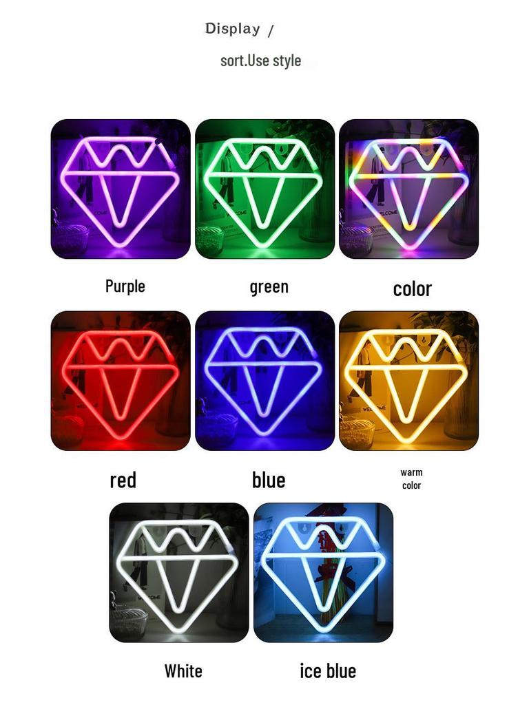 Trendy LED Neon Night Light Sign for Wall Décor