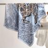Fashion leopard print temperament scarf 91cm twill square scarf simple chain premium scarf versatile shawl autumn and winter headscarf