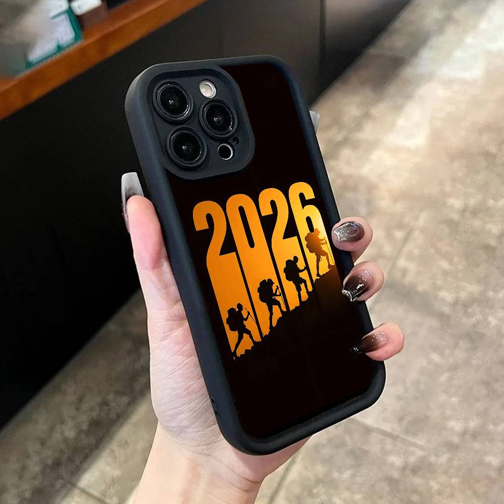 2026 Hikers Phone Case For iPhone 17,16,15,14,13,12,11,Pro,Max,Plus,X,XS,SE4,E,Mini Black Thickened border Case