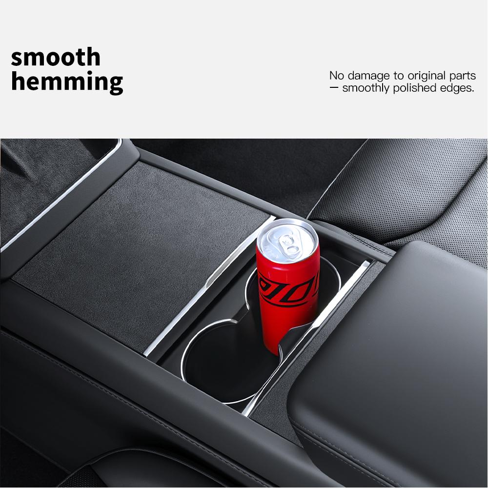 YZ Center Console Panel Sticker For Tesla Model 3/Y/YL Highland Juniper Electrostatic Adsorption Sticker Suede Film