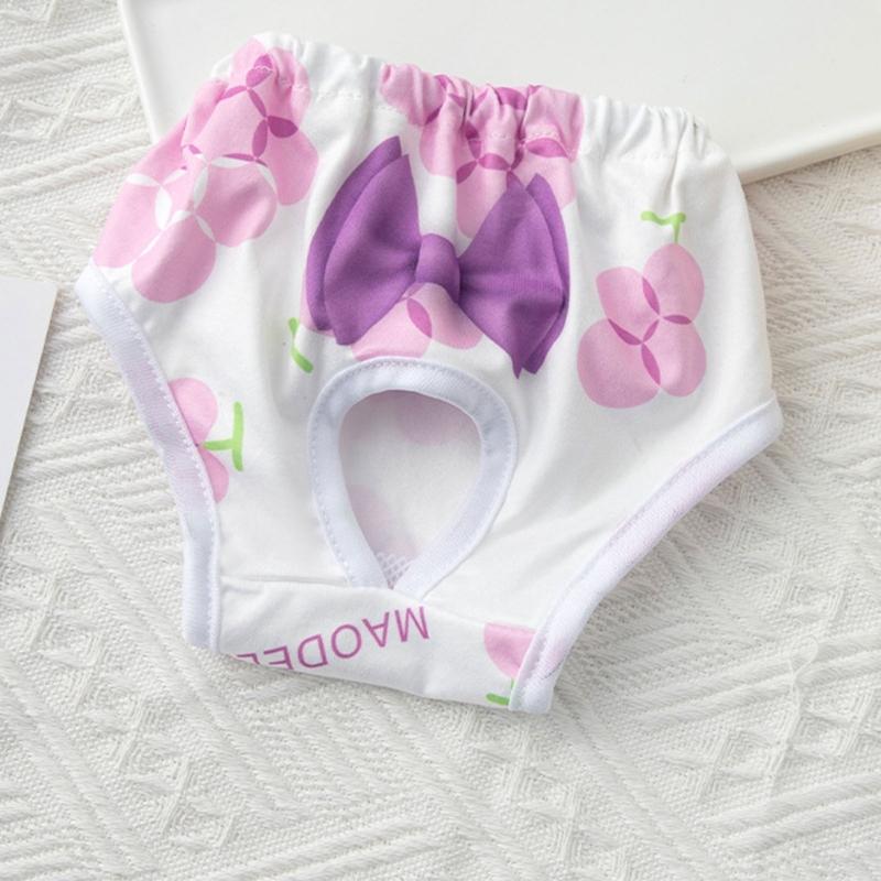 Dog Diaper Breathable Dress Female Pants Panties Shorts Reusable Doggies Period Diaper Incontinence Washable