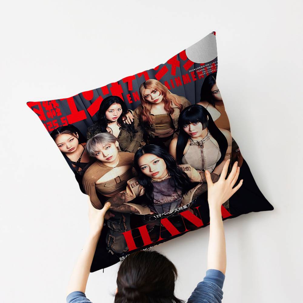 H-Hana Kpop Style Maple Design Cushion Cover Happy Autumn Harvest Decor Holiday Decorati Pillow Cover
