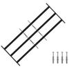 Window Grille 116 X 45 Cm Powder Coated Steel Black
