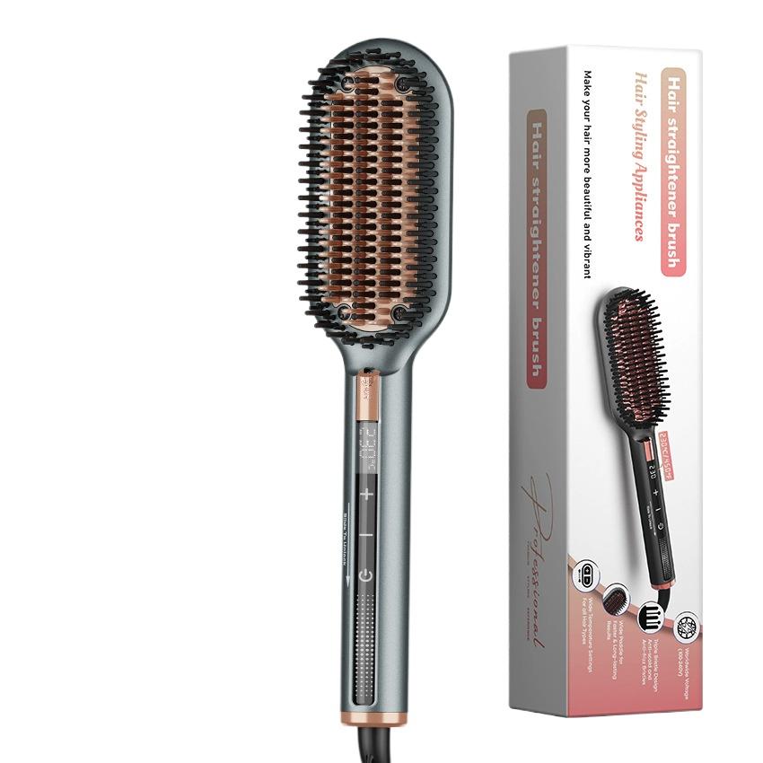 

Negative Ion Straight Hair Comb Intelligent Touch Screen Hair Styling Electric Heat Comb Multifunctional EU