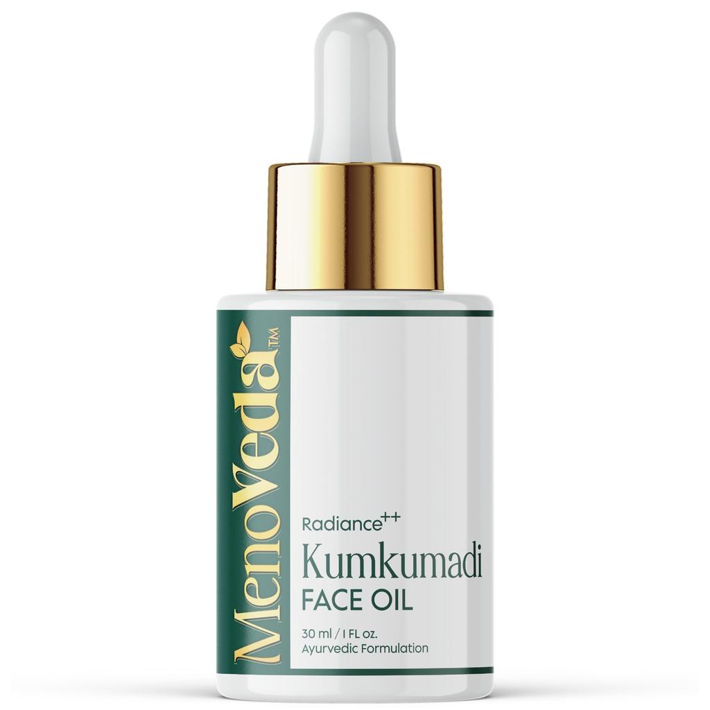 Menoveda Kumkumadi Face oil For glowing skin | Reduces Fine Lines & Wrinkles | Improves Elasticity | Antioxidant-Rich Anti-Ageing Formulation for D