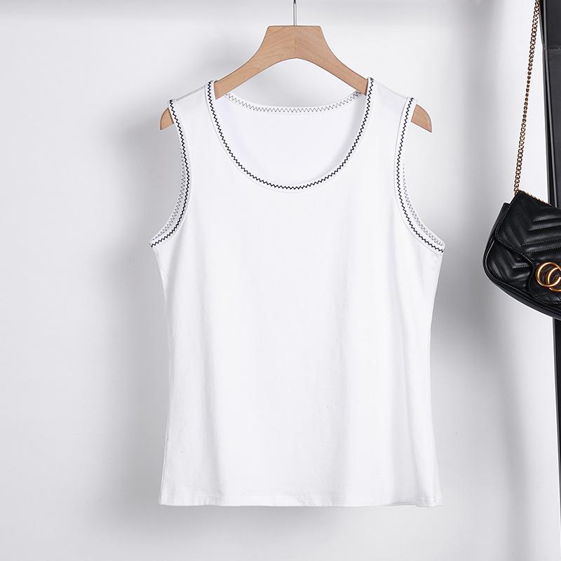 

Летние новые животы для женщин больших размеров с тонким жилетом 5XL белый