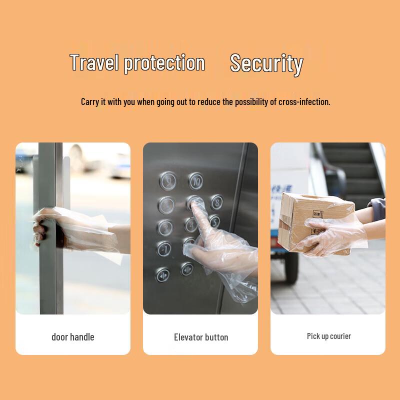 Meiliya Disposable Food-Grade Thickened PE Gloves